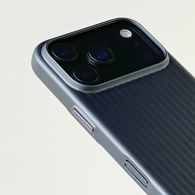 Electroplated 3D Stripes MagSafe Case – iPhone 17/16/15/14 Pro Max, Matte Hard PC Magnetic Cover. This page is ready